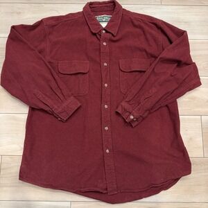 Field & Stream Men's Casual Button Down Shirt - Burgundy